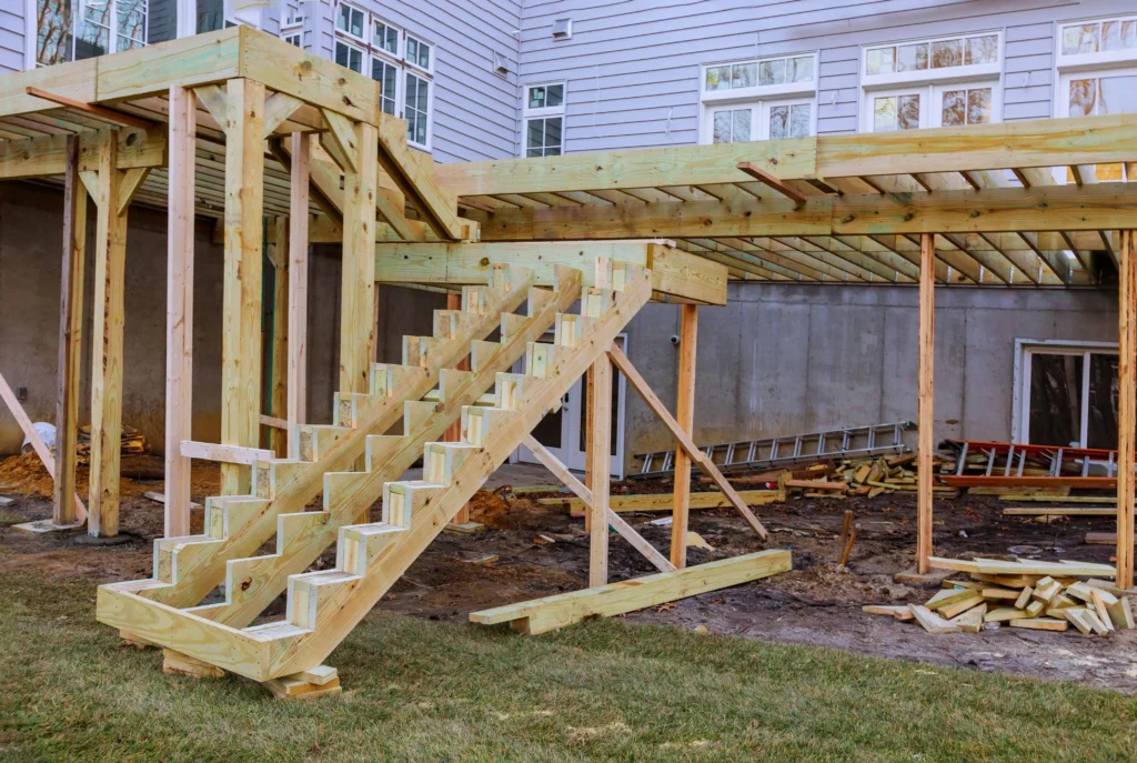Professional deck framing by deck builders in Maryville TN